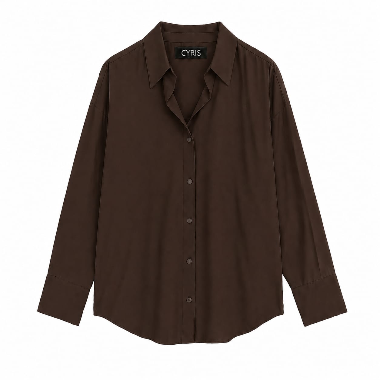 Dark Brown Button-down Shirt