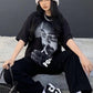 Monochrome Muse Streetwear Set – Graphic Tee & trouser combo
