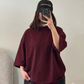 Burgundy oversized Tshirt
