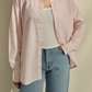 CYRIS Pink Striped Shirt & Crop Top with Denim