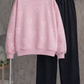 Plain Fleece Sweatshirt – Baby Pink