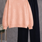 Plain Fleece Sweatshirt – Peach