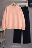 Plain Fleece Sweatshirt – Peach