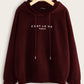 Wine Red “C’EST LA VIE Paris” Hoodie