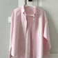 CYRIS Pink Striped Shirt & Crop Top with Denim