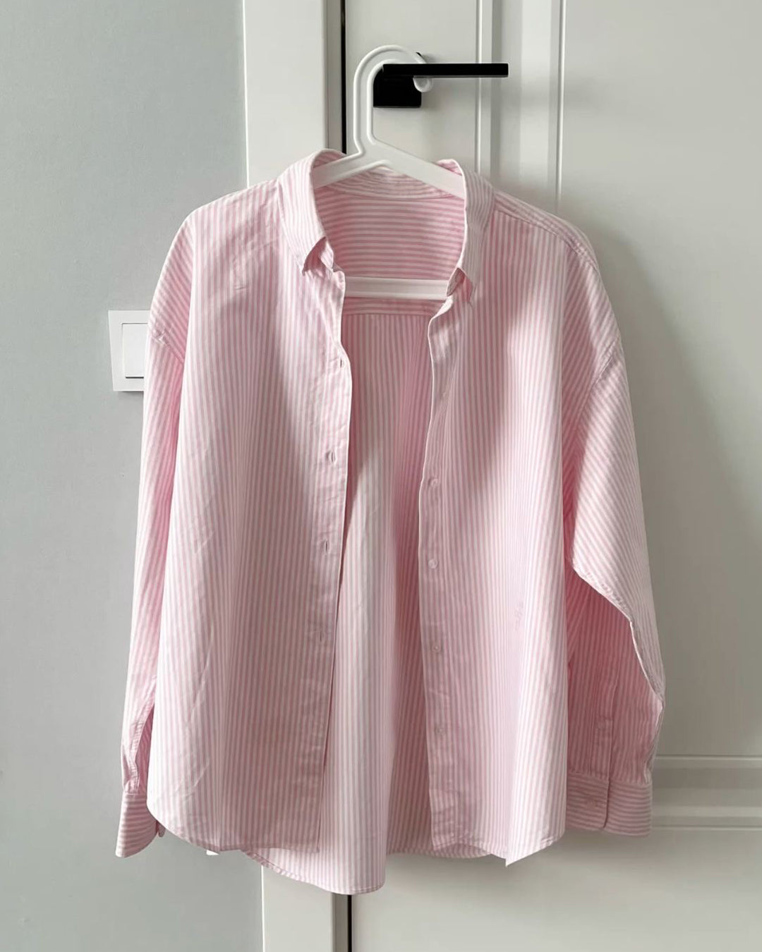 CYRIS Pink Striped Shirt & Crop Top with Denim