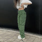 Olive Green Multi-Pocket Cargo
