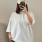 CYRIS Oversized Tee – Pure White