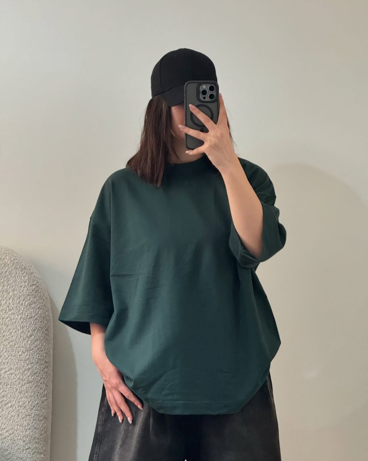CYRIS Oversized Tee – Forest Green