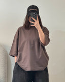 CYRIS Oversized Tee – Mocha Brown