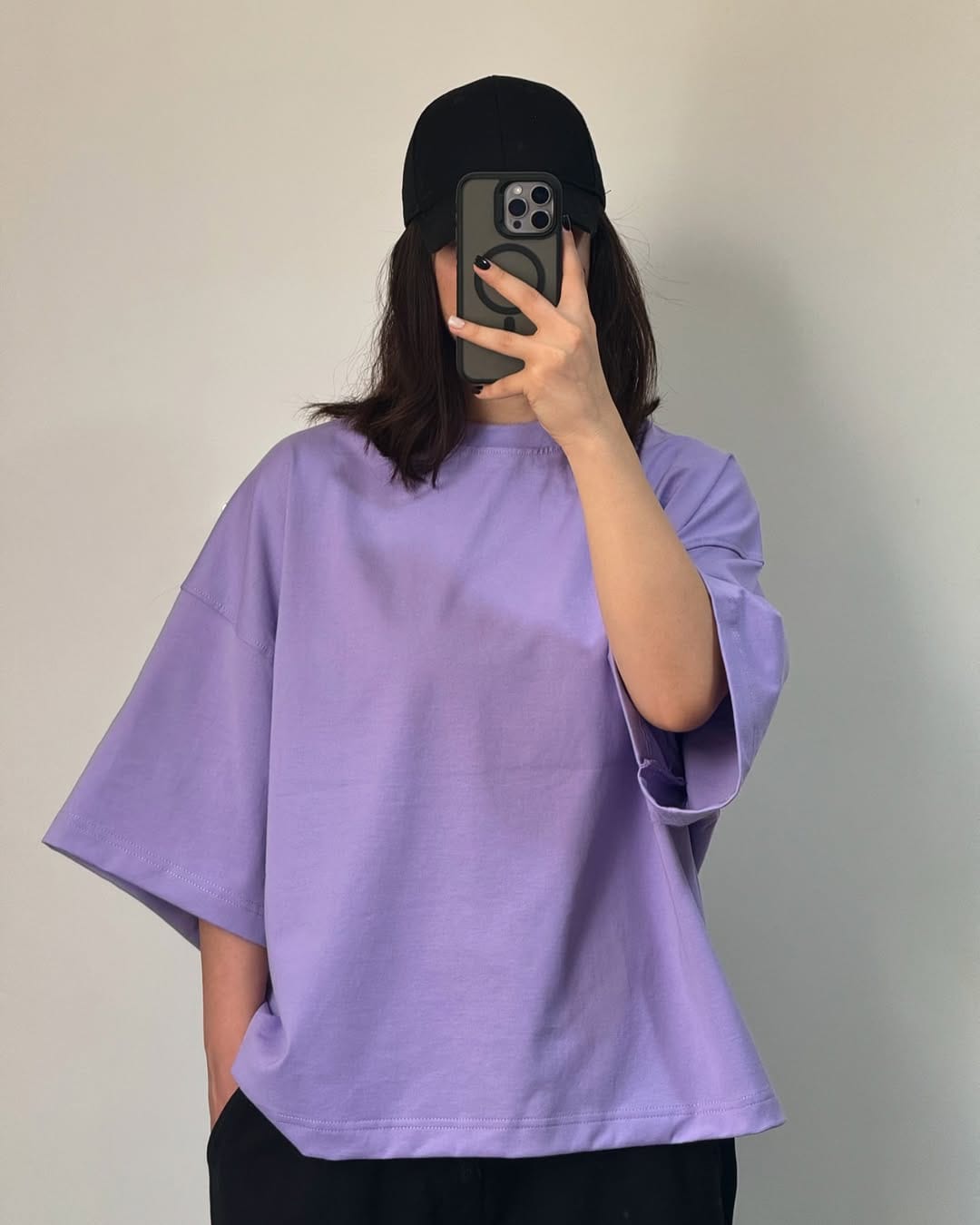 CYRIS Oversized Tee – Lavender Mist