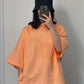 CYRIS Oversized Tee – Sunset Orange