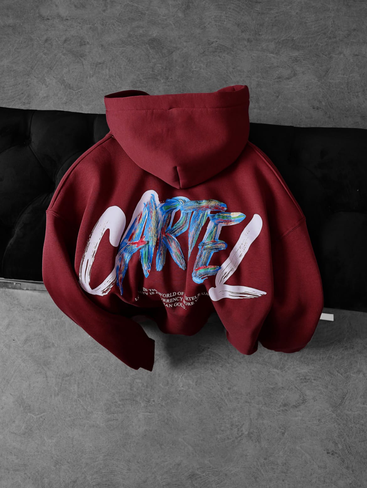 CARTEL Loyalty Statement Hoodie – Burgundy