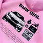 Pink Hoodie – BMW Girl Design with Car Graphic