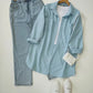 Sky blue Button-Down Shirt 3-piece combo