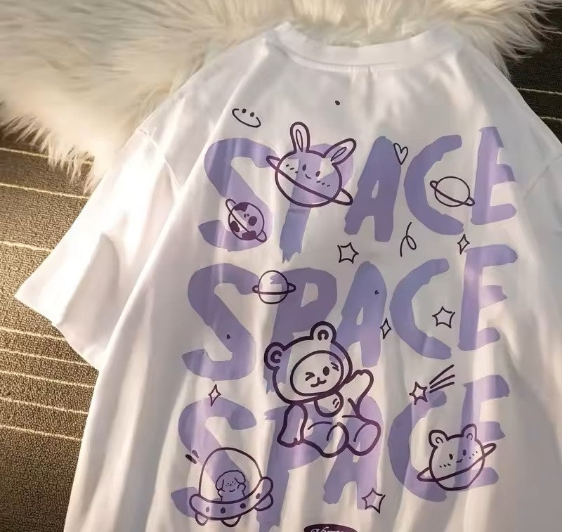 Cosmic Bear Graphic T-Shirt  Dreamy & Fun