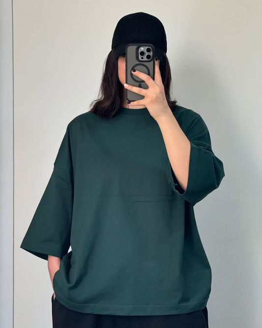 CYRIS Oversized Tee – Forest Green
