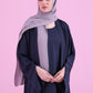 Basic Kimono Style Abaya - Navy Blue
