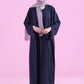Basic Kimono Style Abaya - Navy Blue