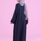 Basic Kimono Style Abaya - Navy Blue
