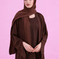 Kimono Style Abaya - Brown
