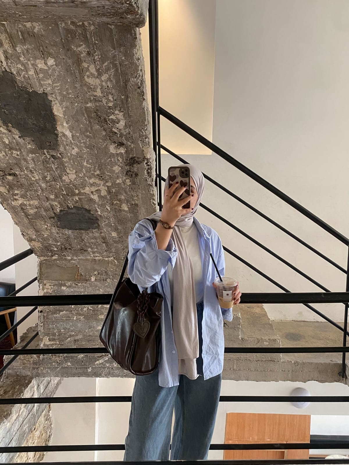 3-piece combo Skyblue button-down shirt with wide leg pants and crop top