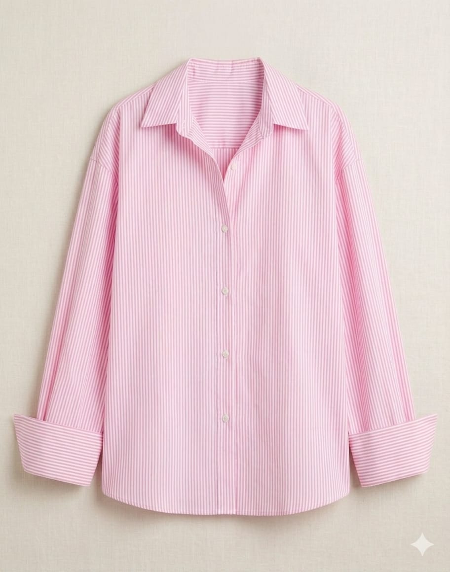 Pink stripped button-down shirt
