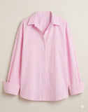 Pink stripped button-down shirt