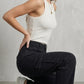 Classic Black Multi-Pocket Cargo Denim