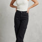 Classic Black Multi-Pocket Cargo Denim