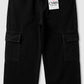 Classic Black Multi-Pocket Cargo Denim