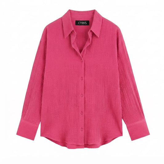 Fuchsia pink Button-Down Shirt