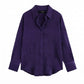 Dark purple Button-Down Shirt