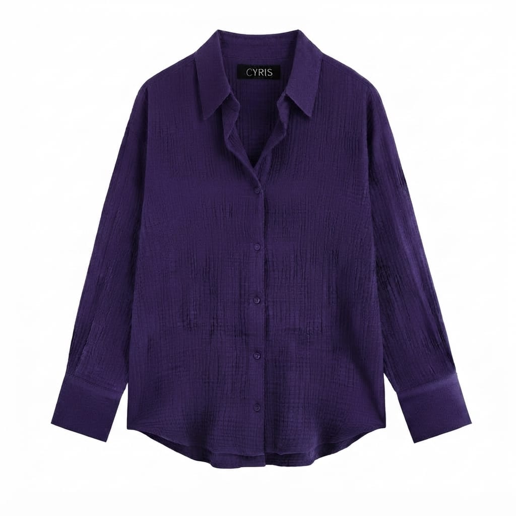 Dark purple Button-Down Shirt