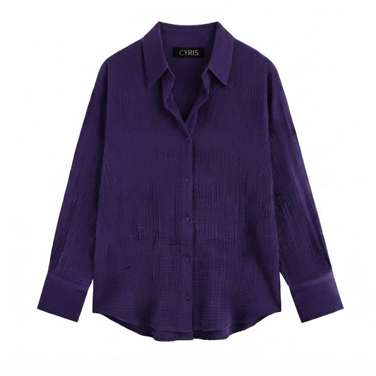 Dark purple Button-Down Shirt