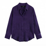 Dark purple Button-Down Shirt