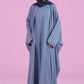 Flowy Farasha Cut Abaya - Sky Blue