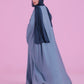 Flowy Farasha Cut Abaya - Sky Blue