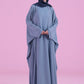 Flowy Farasha Cut Abaya - Sky Blue