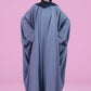 Flowy Farasha Cut Abaya - Sky Blue