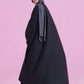 Flowy Farasha Cut Abaya - BLack
