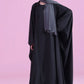 Flowy Farasha Cut Abaya - BLack
