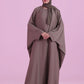 Flowy Farasha Cut Abaya - Olive Brown