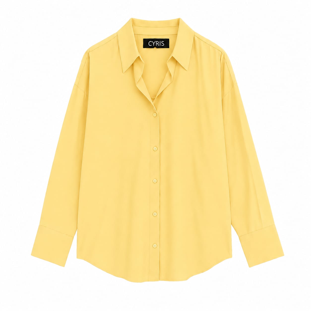 Sunbeam Yellow Breezy Cotton button-down Shirt
