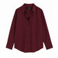 Burgundy Button-Down Shirt
