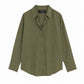 Olive green button-down Shirt