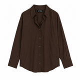 Dark Brown Button-down Shirt