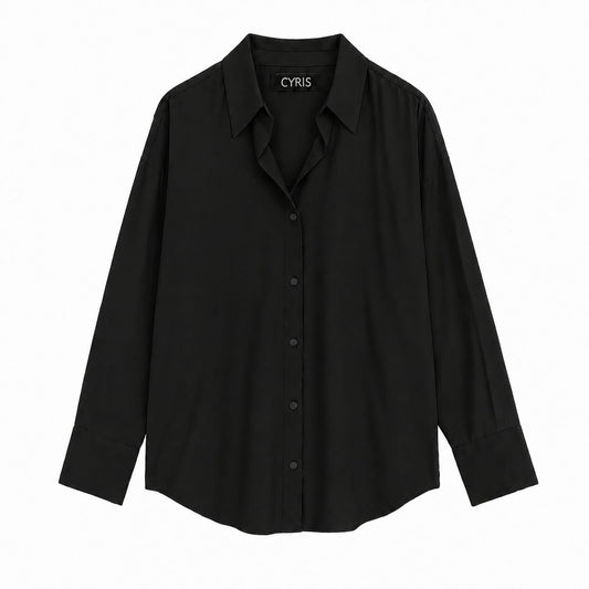 Black Button-Down Shirt