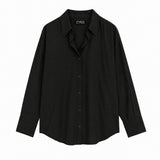 Black Button-Down Shirt