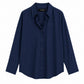 Navy Blue Button-Down Shirt